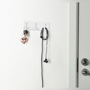 IKEA GALTBOX Wall Rack with 3 hooks, self-adhesive/white